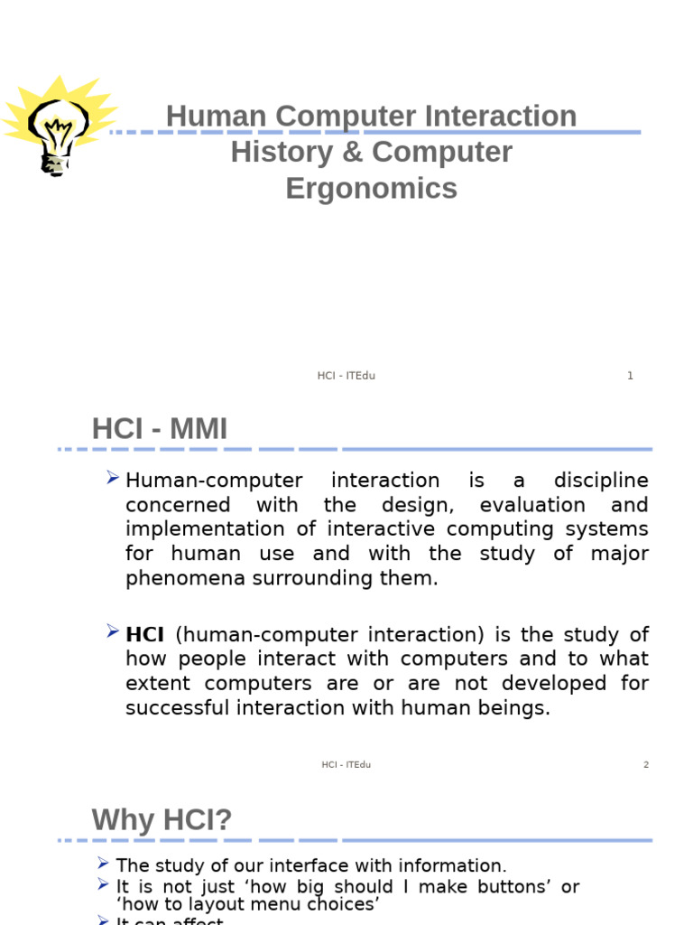 Human ComputerInteraction 1 | PDF | Human Factors And Ergonomics ...