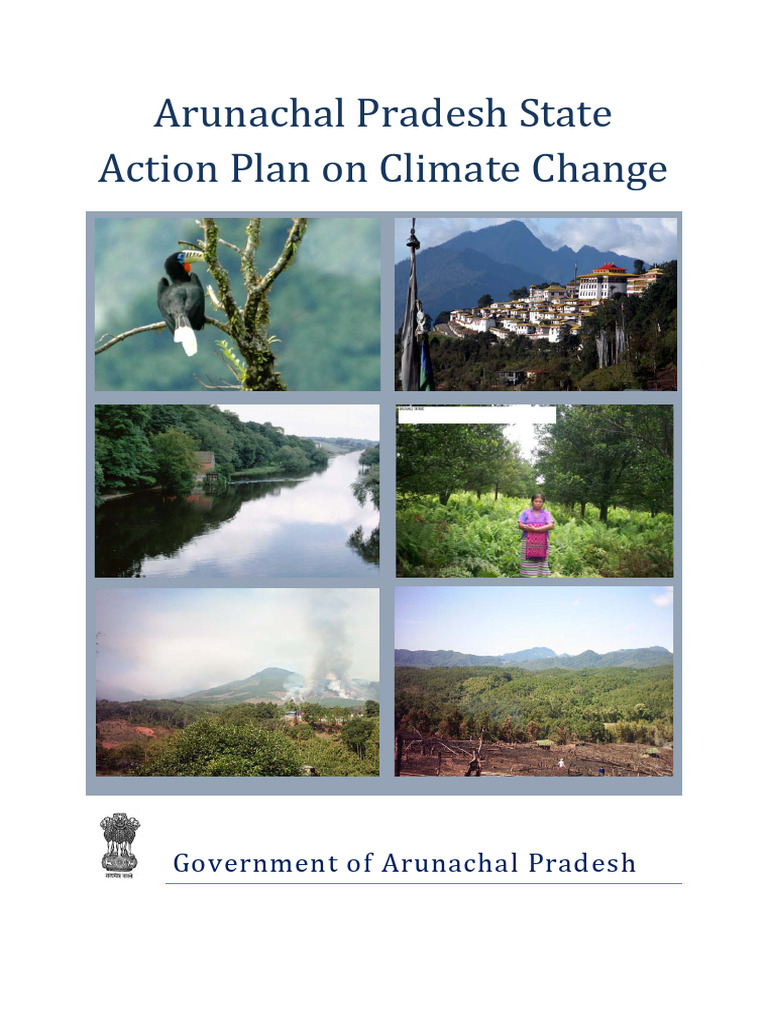 Arunachal Pradesh State Action Plan On Climate Change | PDF