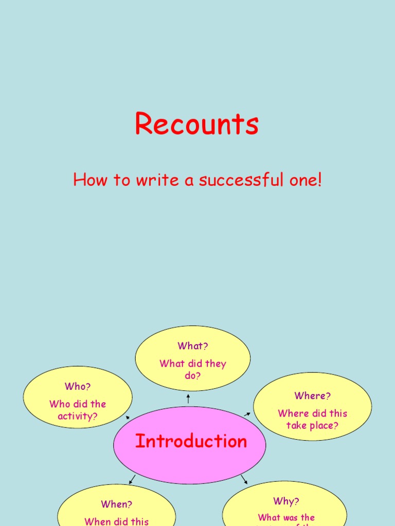 Writing Effective Recounts | PDF | Career & Growth