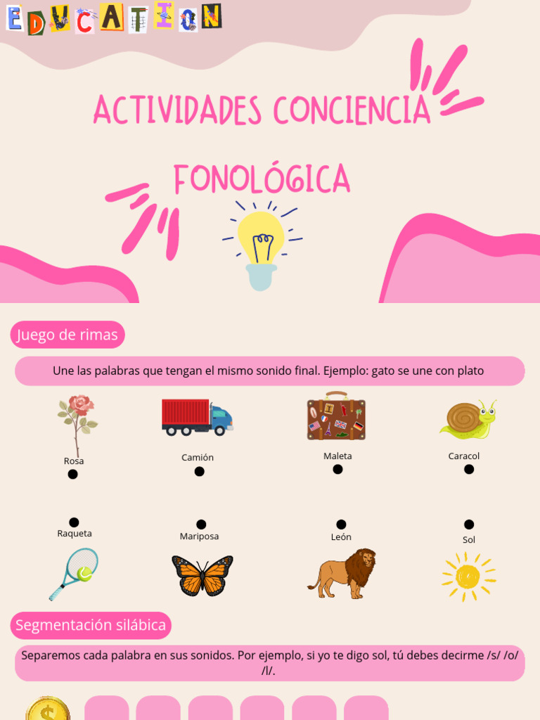 Actividades Conciencia Fonológica | PDF