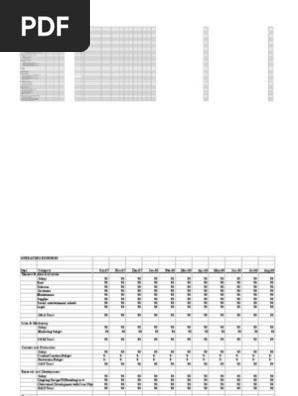 Financial Model Projections for a Web Startup