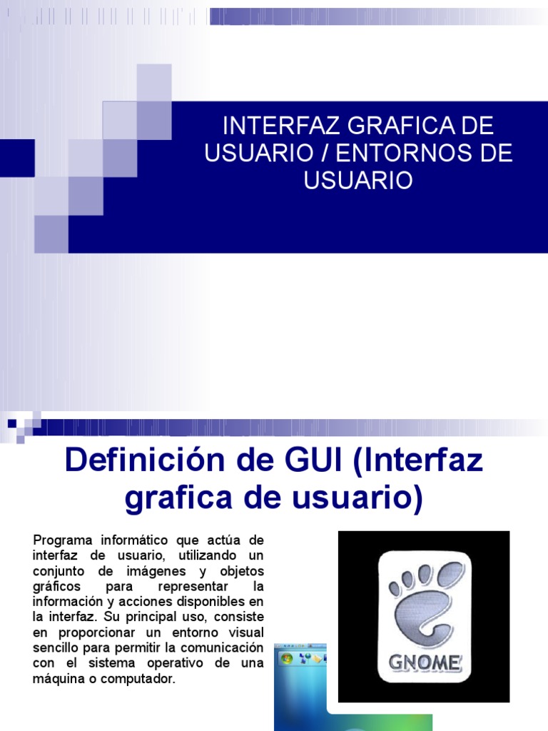 Introduccion A La Interfaz Grafica de Usuario Aio PDF Interfaces