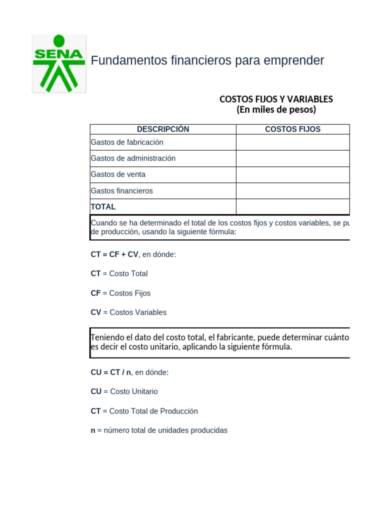Estados Financieros y Costos Ficha 2675728 y 29 | PDF | Costo | Mercado ...