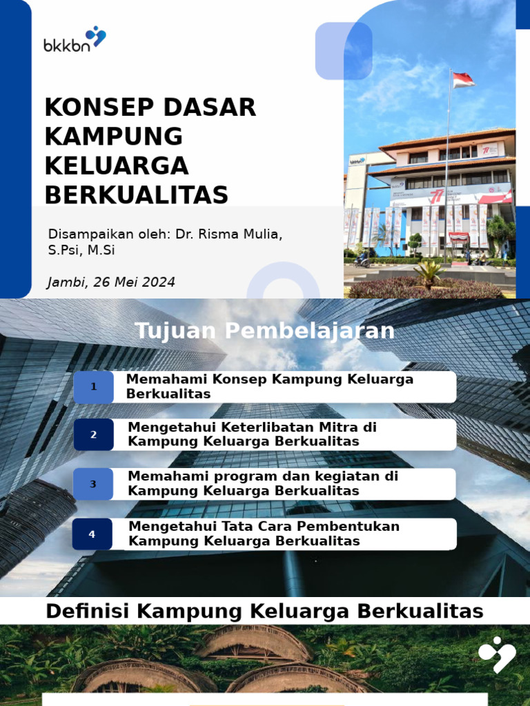 Materi 2 - Konsep Kampung KB, Dr. Risma | PDF