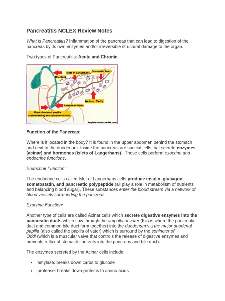Nclex Review Notes by Nurse Sarah | PDF