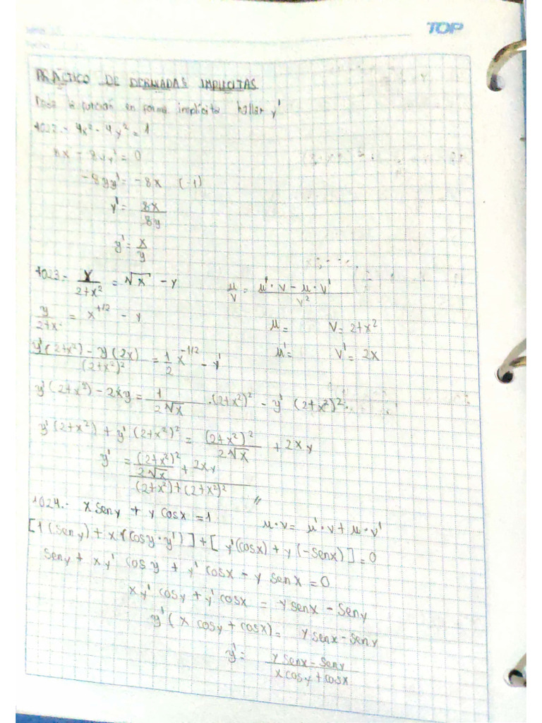 Derivadas Implicitas PDF