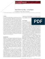 Priapism Secondary To Perineal Abscess in A Dog - A Case Report.