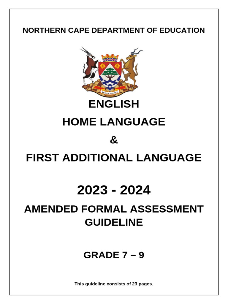 Grade 7-9 English Assessment Guidelines | PDF | Reading Comprehension ...