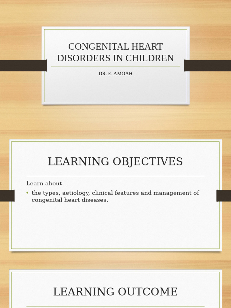 Congenital Heart Disorders in Children | PDF