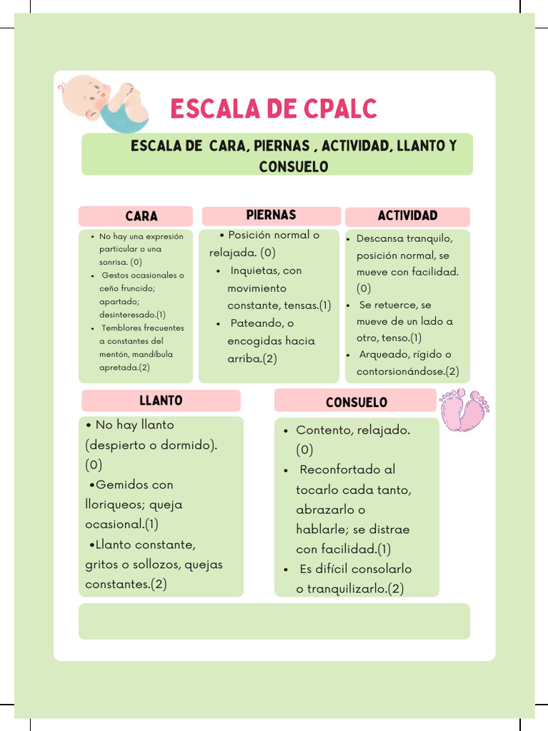 Escalas de evaluación del llanto infantil | PDF