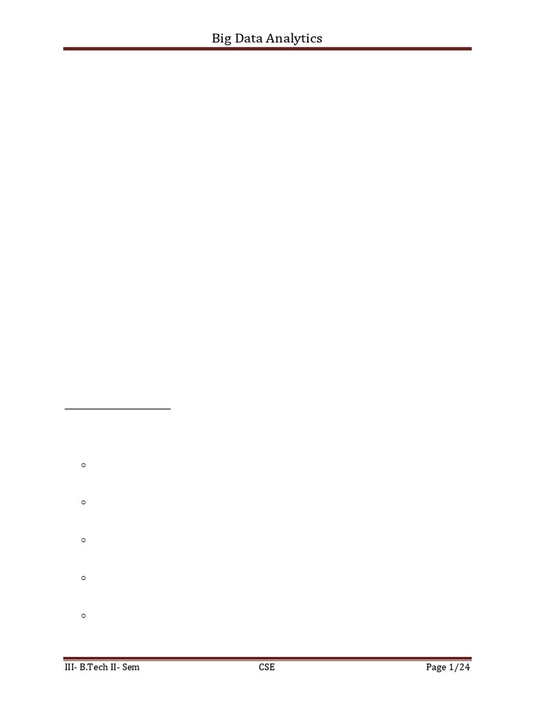 Bda Unit 1 | PDF