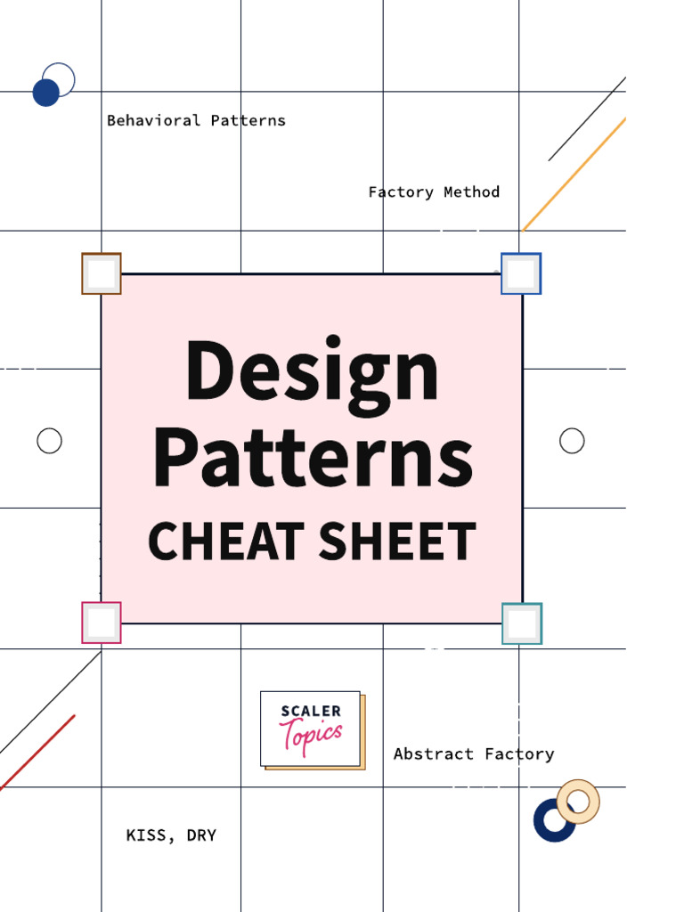 Design Patterns Cheat Sheet | PDF