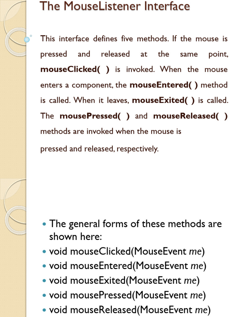 8 Mouseevent | PDF