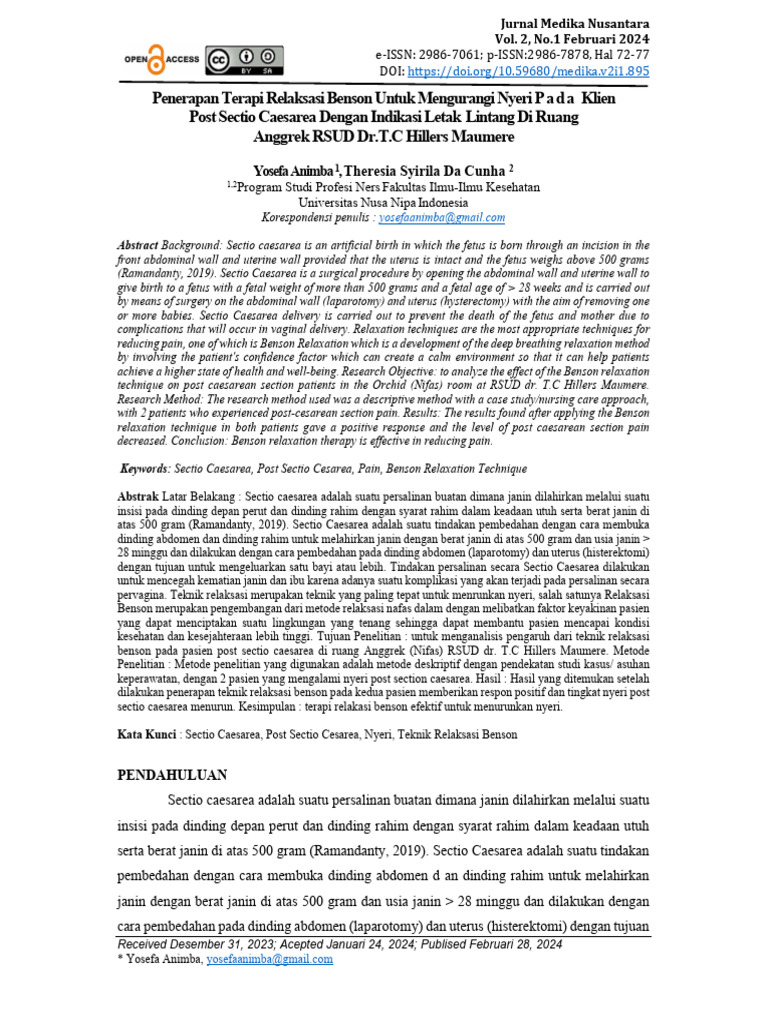 Medika+-+Vol +2,+no 1+Februari+2024+Hal+72-77 | PDF