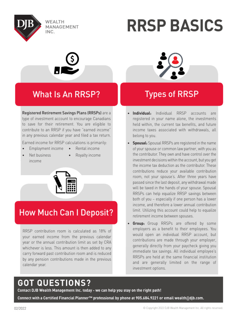 RRSP Basics | PDF