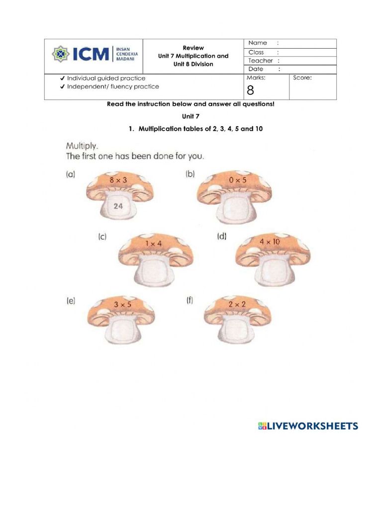 Review Math Unit 7 and Unit 8 | PDF