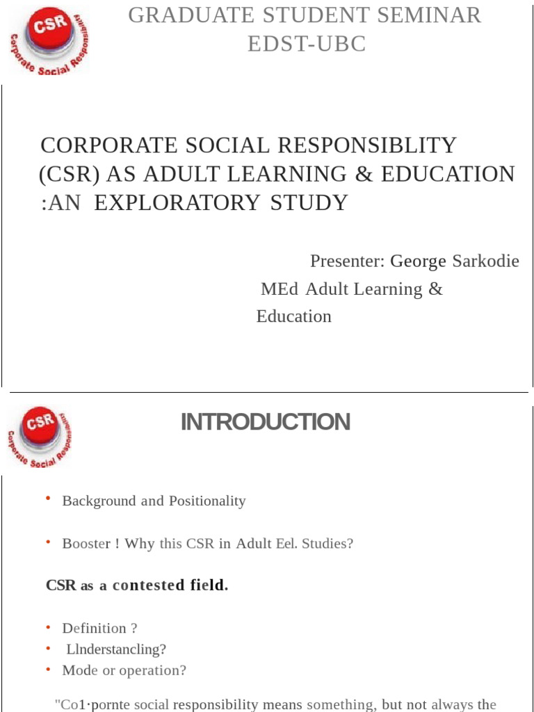 Graduate Seminar Presentation Pdf