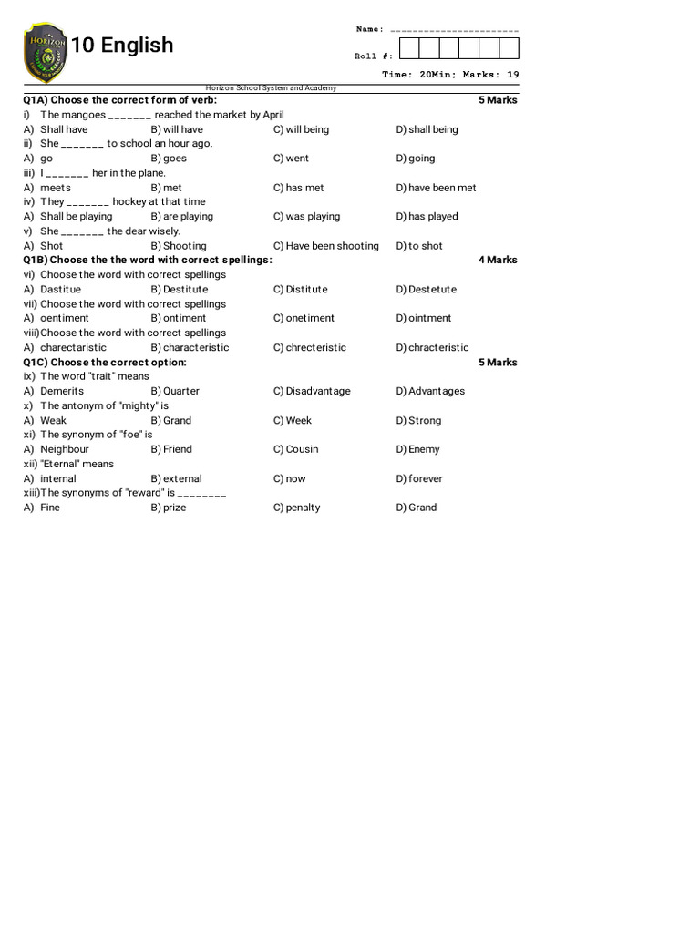 10th English | PDF