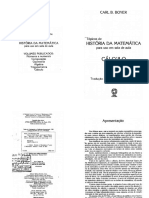 Calculo, Tópicos de história da matemática, para uso em sala de aula - Carl B. Boyer