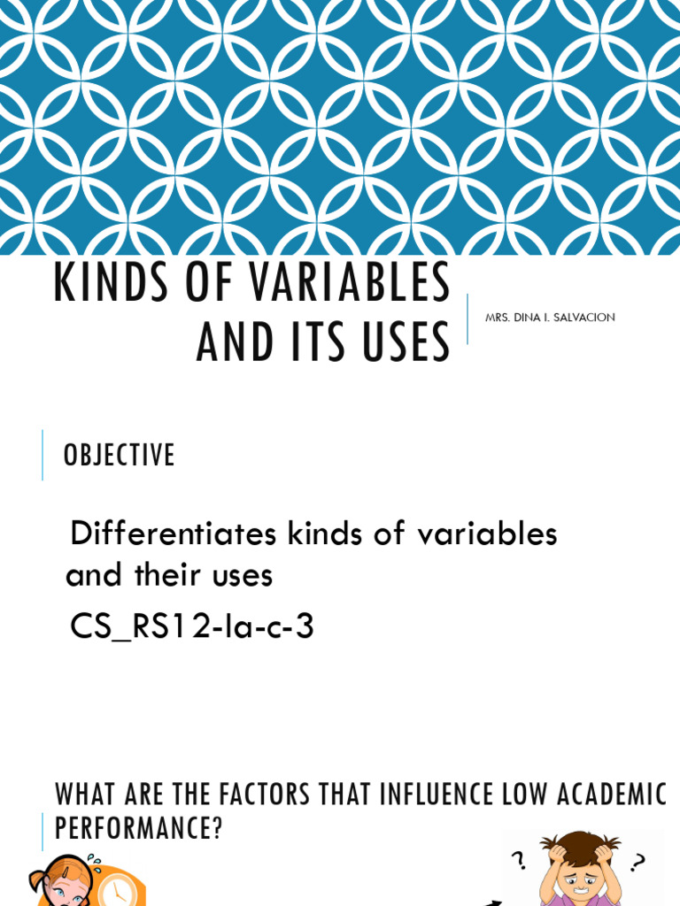 Kinds of Variables and Its Uses | PDF