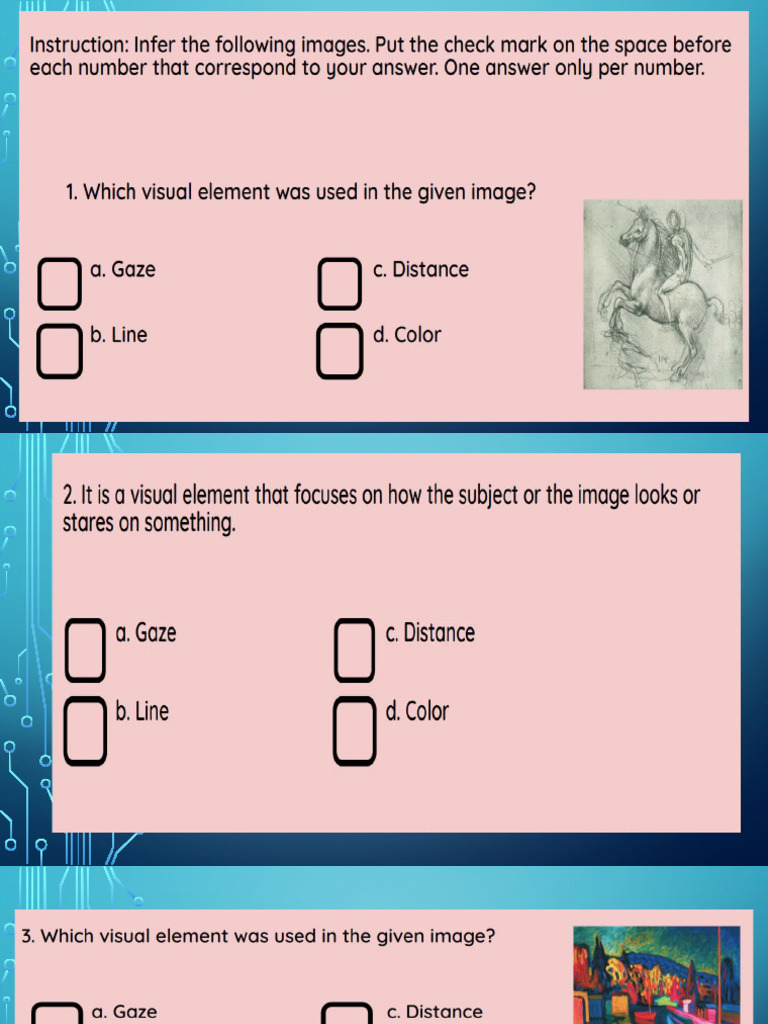Visual Element Additional Activity | PDF