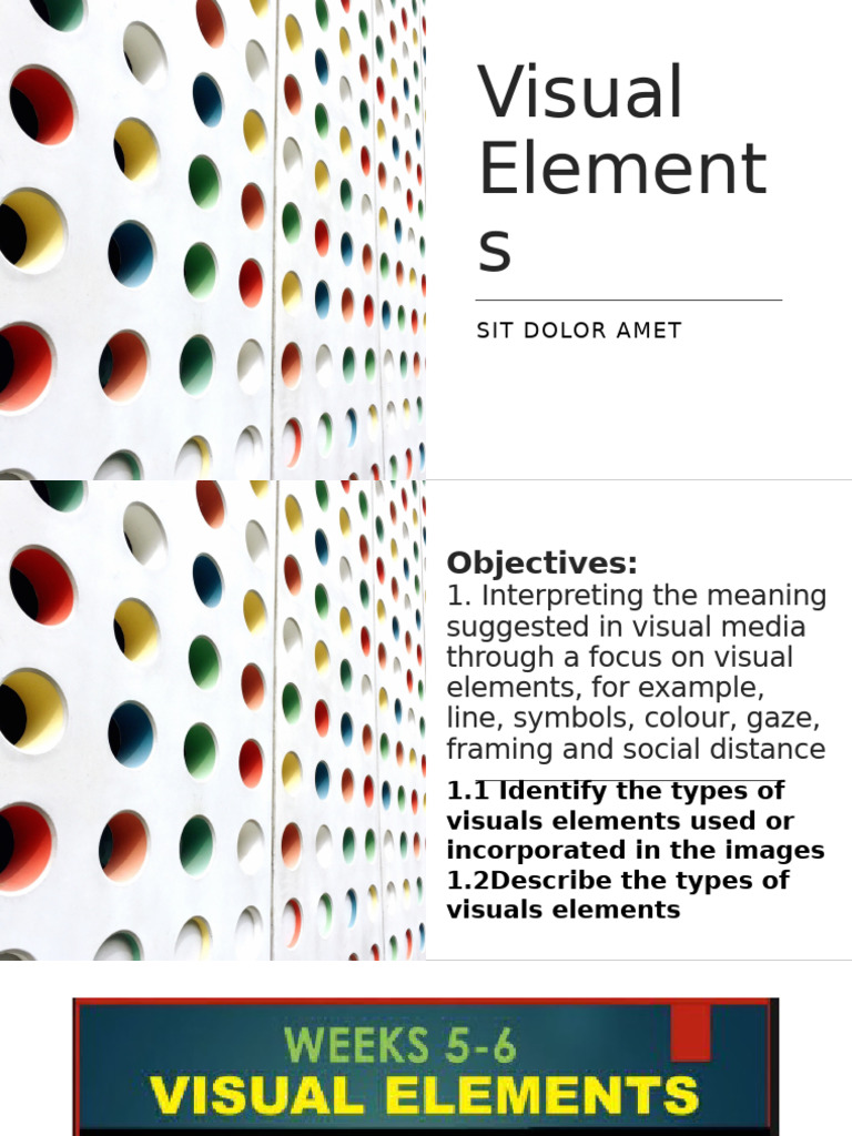 ENGLISH 6 Visual Elements | PDF