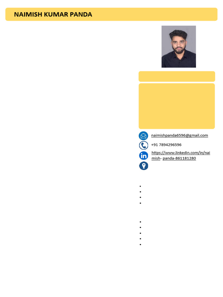Naimish Kumar Panda (CV) | PDF