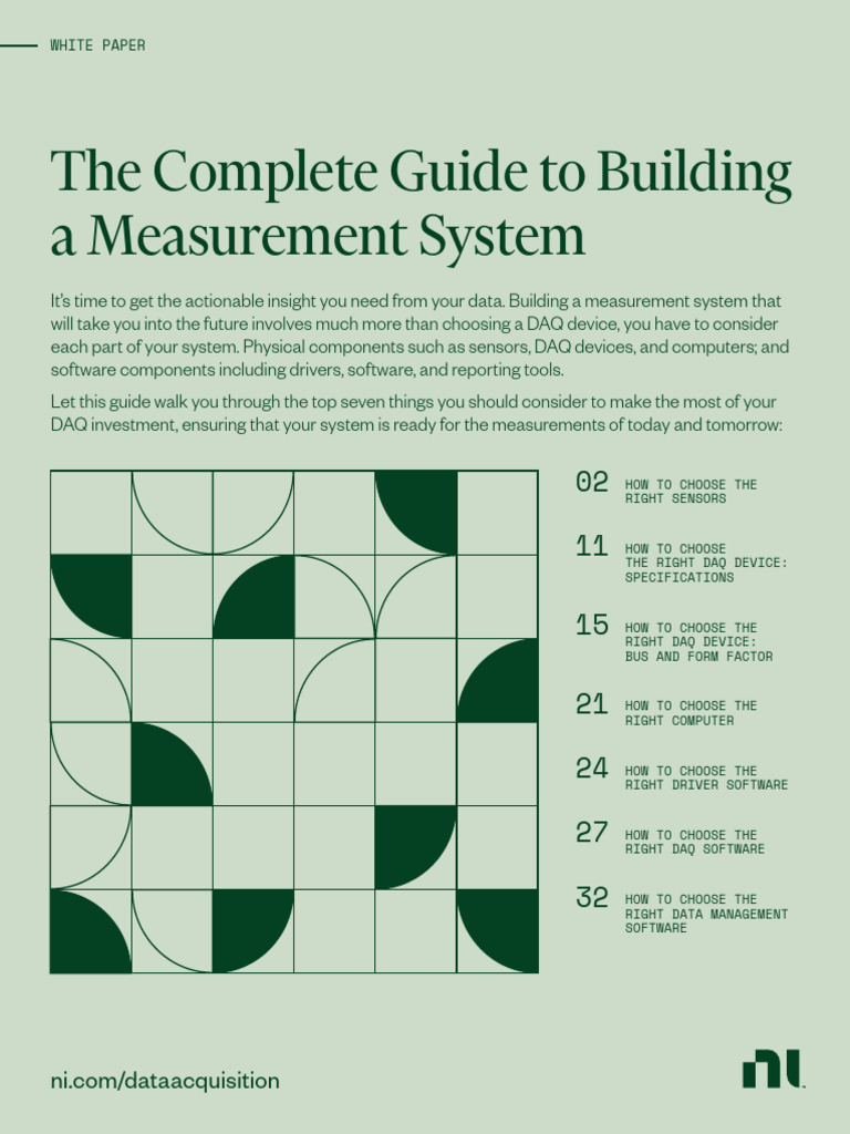 Complete Guide To Building A Measurement System | PDF