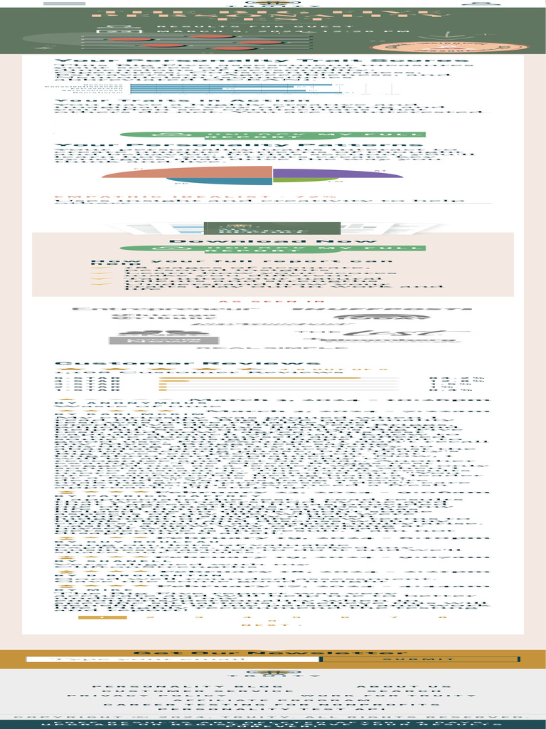 The big five personality test truity pdf