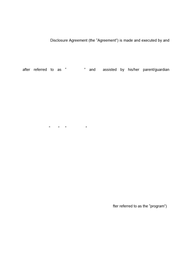 Annex e Non Disclosure Agreement | PDF