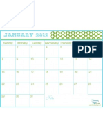 JanuaryPrintableCalendar ©UrbanBliss 2011