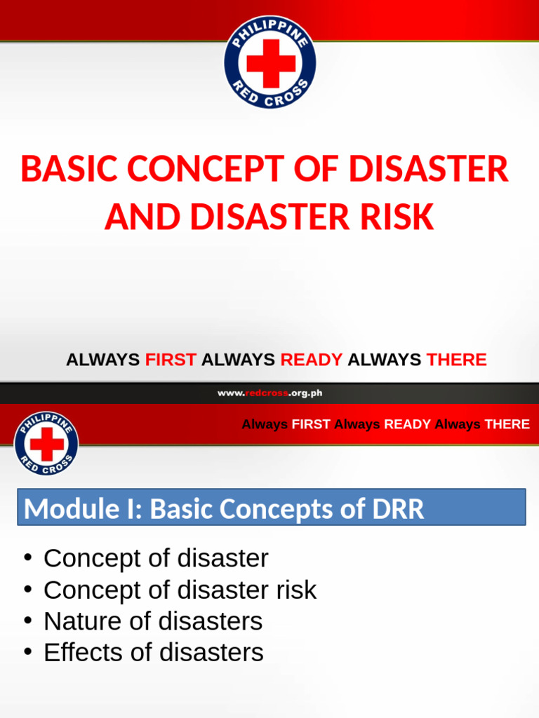 1 Module I Basic Concept Of Disaster And Disaster Risk Pdf