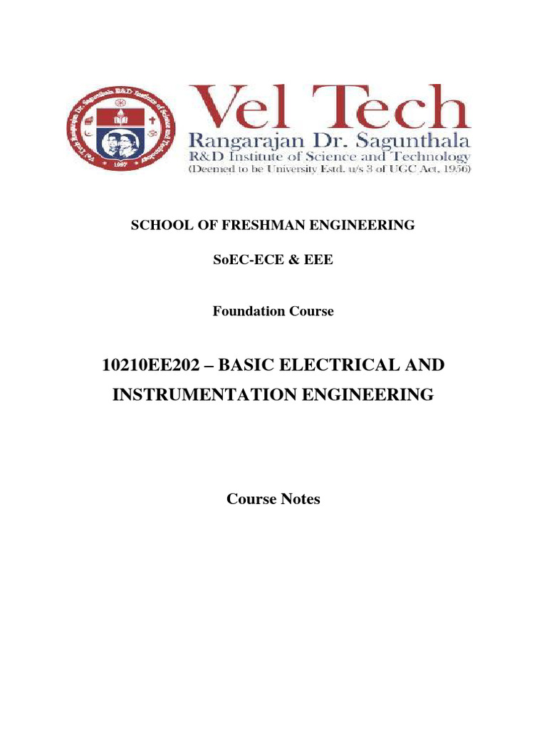 Basic Electrical And Instrumentation Eng Pdf