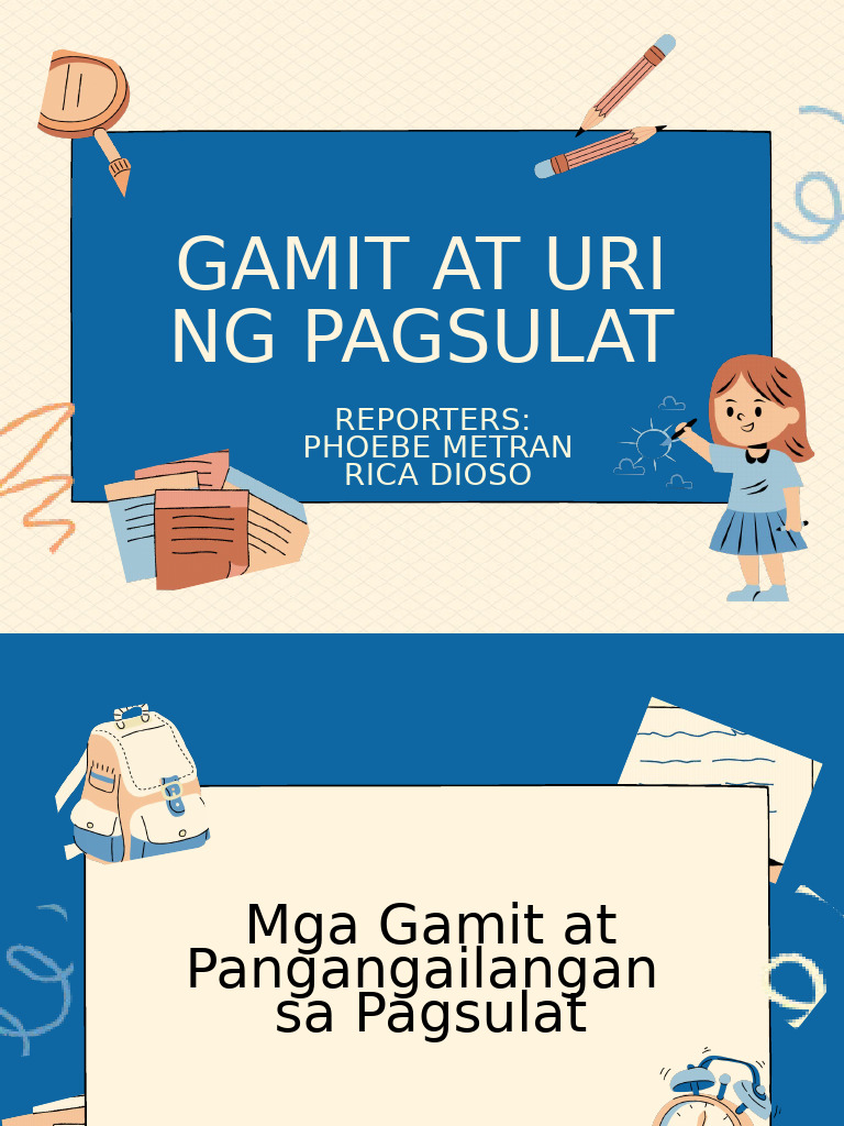 Gamit at Uri NG Pagsulat (FSPL) | PDF