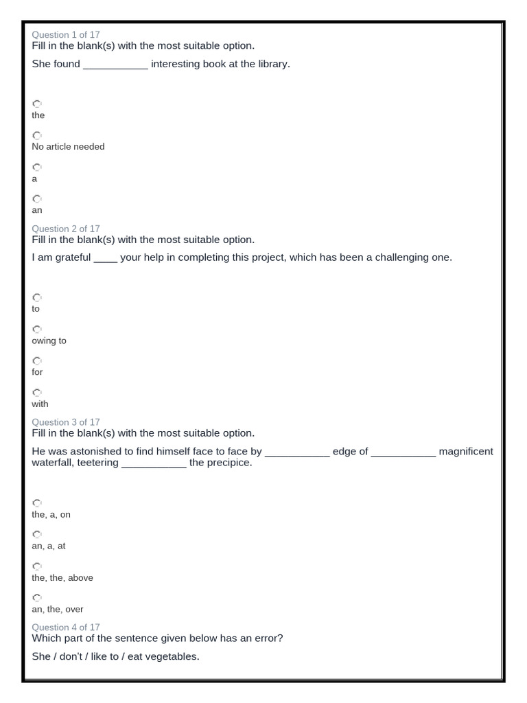 Mock Test Exam Question | PDF | Energy Development | Art