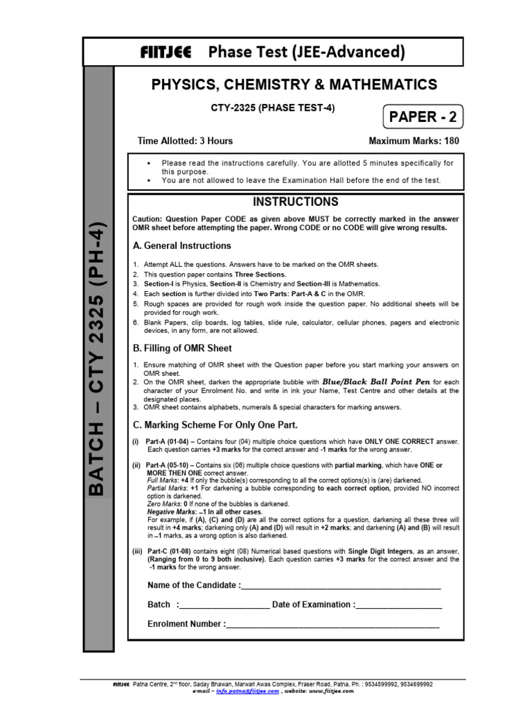 Cty 2325 - PT 4 Adv. Paper 2 | PDF
