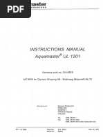 Aquamaster Service Manual - Part 1 | PDF