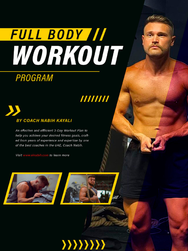 English - Effective 3-Day Full Body Workout Program | PDF