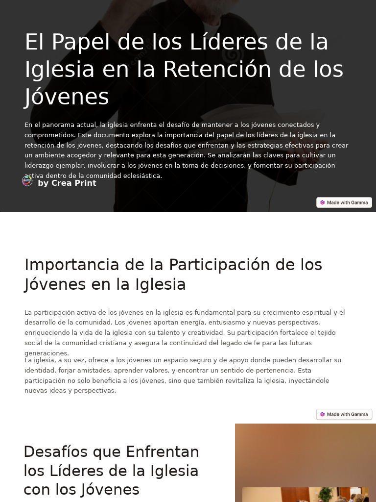 Estrategias de Retención Juvenil en Iglesias | PDF | Liderazgo | Comunidad