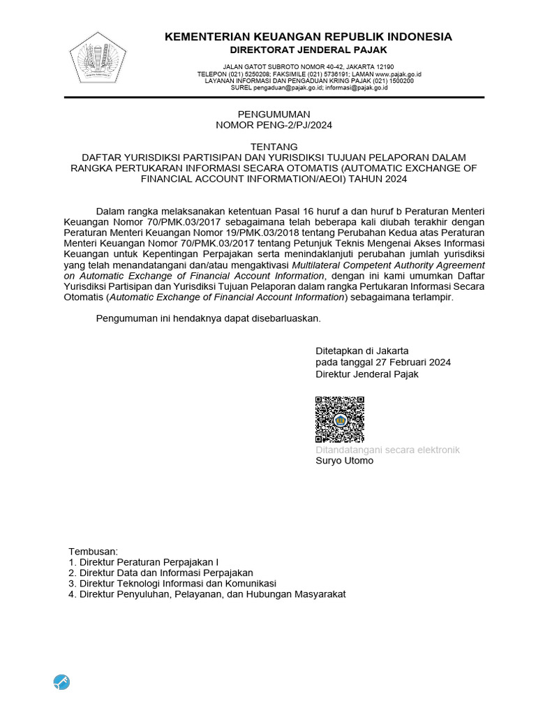 PENG 2 PJ 2024 Daftar Yurisdiksi Partisipan Yuridiksi Tujuan 