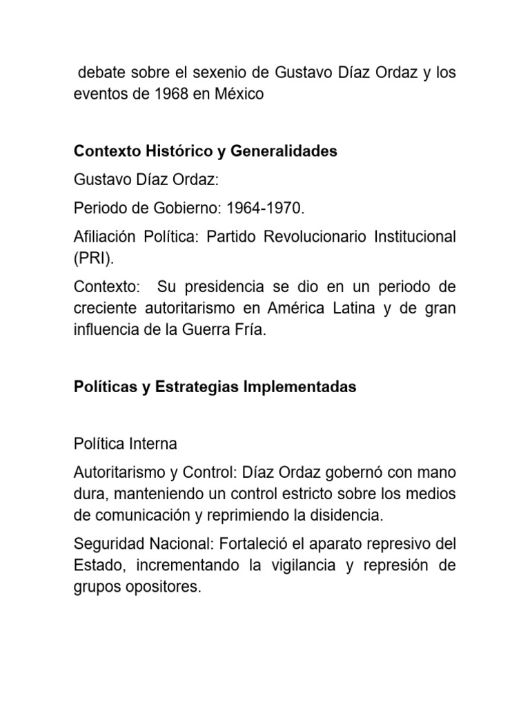 Gustavo Días Ordaz | PDF