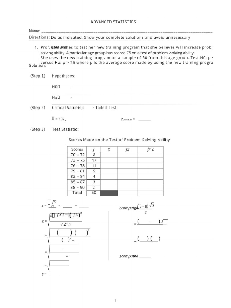 Exercise 8 Advance Statistic | PDF