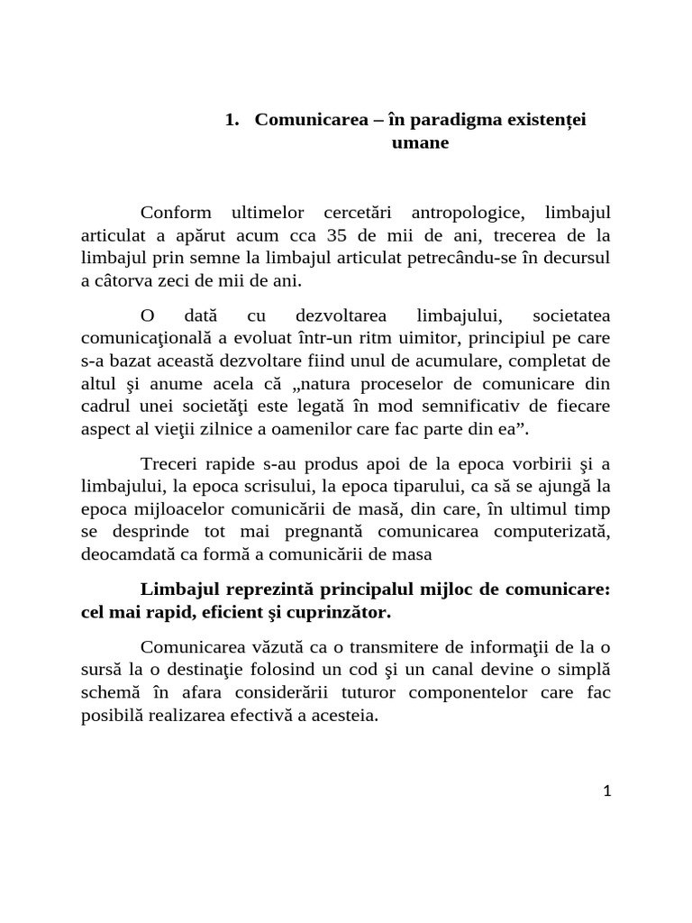 Comunicare - Dialogul in Paradigma Comunicarii 4 | PDF