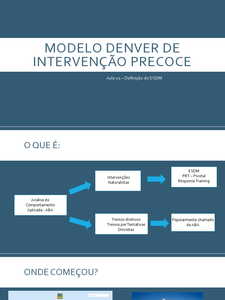 Modelo Denver de Intervenção Precoce - Aula 01 | PDF