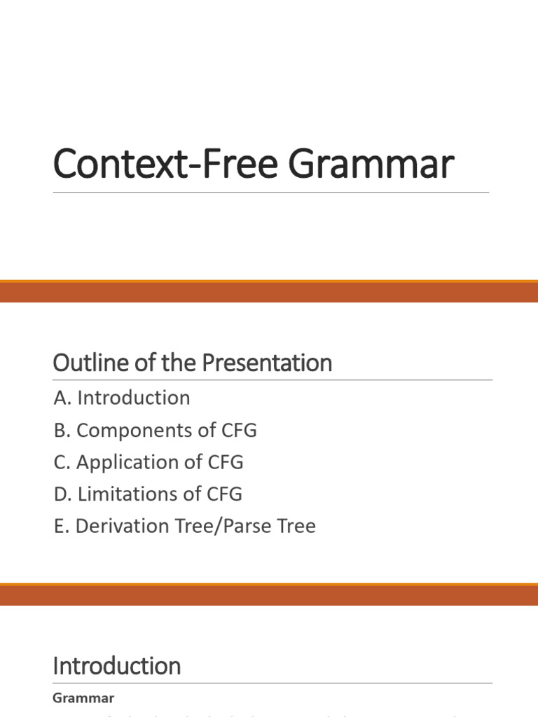 Context free grammar 1 pdf