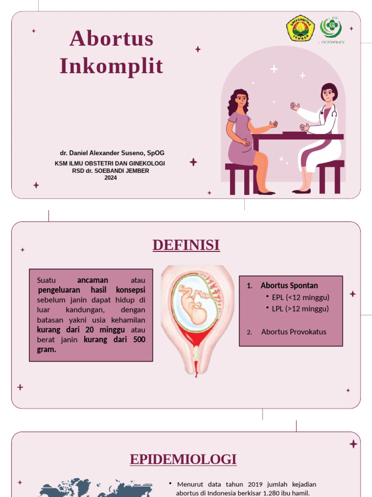 Abortus Incompleted Materi Kuliah | PDF | Uterus | Genitourinary System