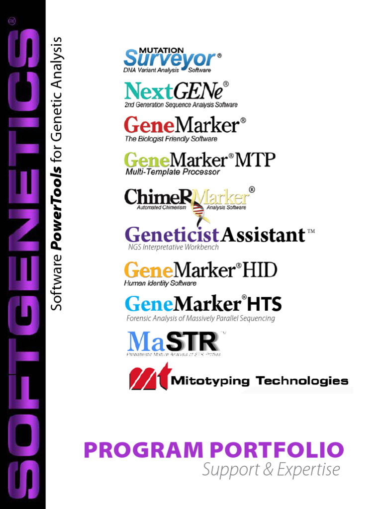 SoftGenetics Program Portfolio 2020 | PDF