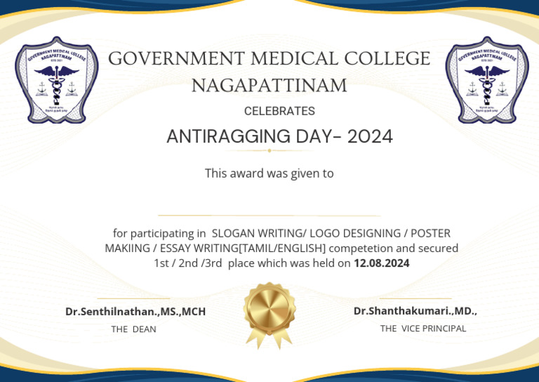 Anti Ragging Certificate | PDF