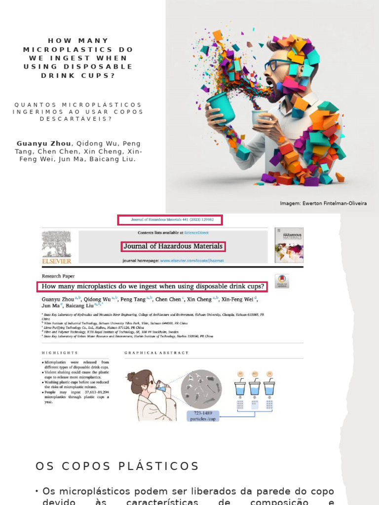 How Many Microplastics Do We Ingest ... Drink Cups | PDF