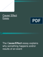 Cause and Effect Essay